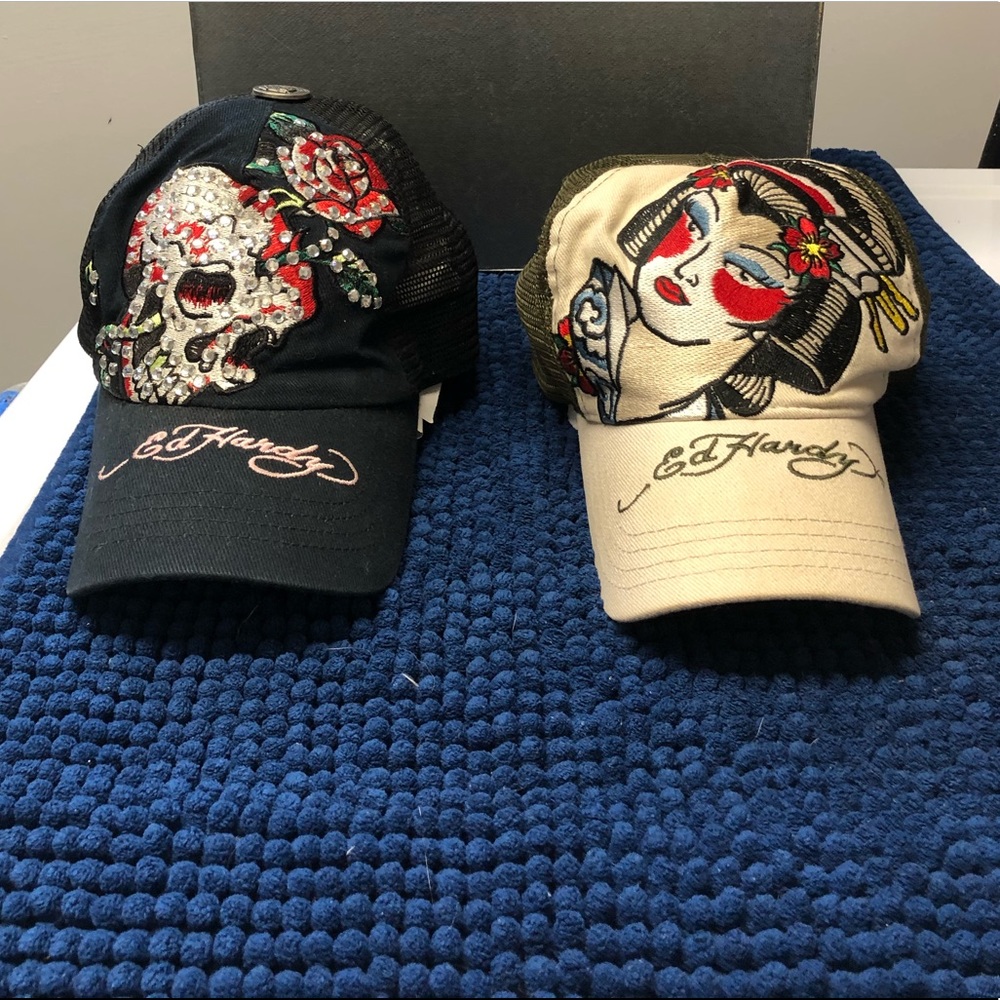 Ed Hardy vintage ball caps